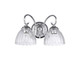 Golden - 6952-BA2 CH-CLR - Two Light Vanity - Audra - Chrome