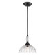 Golden - 6952-M BLK-CLR - One Light Pendant - Audra - Matte Black