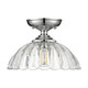 Audra One Light Semi-Flush Mount (6952-SF CH-CLR)