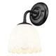Golden - 6954-1W BLK-OP - One Light Wall Sconce - Dorinda - Matte Black