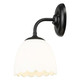 Dorinda One Light Wall Sconce (6954-1W BLK-OP)