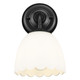 Dorinda One Light Wall Sconce (6954-1W BLK-OP)