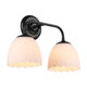 Dorinda Two Light Vanity (6954-BA2 BLK-OP)