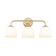 Golden - 6954-BA3 BCB-OP - Three Light Vanity - Dorinda - Brushed Champagne Brass