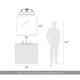 Dorinda Three Light Vanity (6954-BA3 BCB-OP)