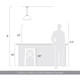 Dorinda One Light Pendant (6954-M BCB-OP)