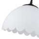 Dorinda One Light Pendant (6954-M BLK-OP)