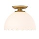 Golden - 6954-SF BCB-OP - One Light Semi-Flush Mount - Dorinda - Brushed Champagne Brass