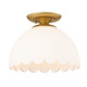 Dorinda One Light Semi-Flush Mount (6954-SF BCB-OP)