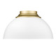 Zoey Three Light Flush Mount (6956-FM OG-WHT)