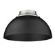 Zoey PW Three Light Flush Mount (6956-FM PW-BLK)