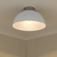 Zoey Three Light Flush Mount (6956-FM PW-WHT)