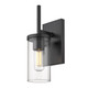 Winslett One Light Wall Sconce (7011-1W BLK-CLR)