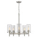 Winslett Five Light Chandelier (7011-5 PW-CLR)