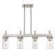 Winslett Four Light Linear Pendant (7011-LP PW-CLR)