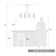 Winslett Four Light Linear Pendant (7011-LP PW-CLR)