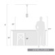 Winslett One Light Mini Pendant (7011-M1L BLK-CLR)