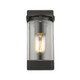 Monroe One Light Wall Sconce (7041-1W BLK-CLR)