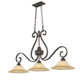 Mayfair Three Light Linear Pendant (7116-10 LC)