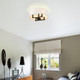 Eliana Four Light Semi-Flush Mount (7154-SF BLK-MWS)