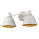 Golden - 7312-BA2 FW - Two Light Bath Vanity - Bartlett - French White