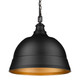 Golden - 7313-L BLK - Two Light Pendant - Rebel - Matte Black