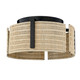 Grove Three Light Flush Mount (7860-FM BLK-NW)