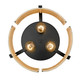 Grove Three Light Flush Mount (7860-FM BLK-NW)