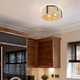 Grove Three Light Flush Mount (7860-FM BLK-NW)