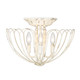 Golden - 7862-SF VPW - Four Light Semi-Flush Mount - Marguerite - Vintage Parisian White