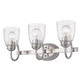 Parrish Three Light Vanity Light (8001-BA3 PW-SD)