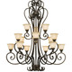 Heartwood 15 Light Chandelier (8063-15L BUS)