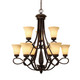 Golden - 8106-9 CDB - Nine Light Chandelier - Torbellino - Cordoban Bronze