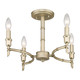 Cambay Four Light Semi-Flush Mount (8207-SF WG)