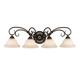 Golden - 8606-BA4 RBZ-TEA - Four Light Vanity - Homestead - Rubbed Bronze