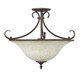Homestead Three Light Semi-Flush Mount (8606-SF RBZ-TEA)