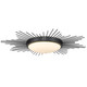 Kieran LED Flush Mount (9126-FM24 BLK-OP)