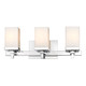 Golden - DDDD-BA3 - Three Light Bath Vanity - Maddox - Chrome