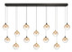Eurofase - 48940-030 - LED Linear Chandelier - Iissa - Gold-Black Mix