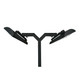 Eurofase - EF3908PMDB - Pole Mount With Double Crossbar - Pole Mount - Black