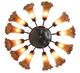 Amber 12 Light Chandelier (121624) Amber 12 Light Chandelier (121624)