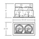 PAR20MULTI-GEN MULT,PAR20,TRM,2LT,50W,WH/WHT (TE162-22)