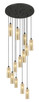 Innovations - 132BK-B-13P-BK-G434-12ME - 13 Light Pendant - Downtown Urban - Matte Black