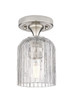 Innovations - 434-1F-SN-G559-5CL - One Light Flush Mount - Downtown Urban - Satin Nickel