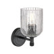 Downtown Urban One Light Wall Sconce (434-1W-BK-G559-5CL)