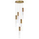 ET2 - E11015-144GLD - LED Pendant - Reeds - Gold