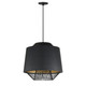 ET2 - E11394-BKGLD - LED Pendant - Phoenix - Black / Gold