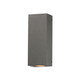 ET2 - E14374-GSN - LED Outdoor Wall Sconce - Pilar - Greystone