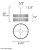 Chimes WiZ LED Pendant (E34255-BKSN)