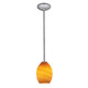 Access - 28023-3R-BS/AMBFB - LED Pendant - Brandy FireBird - Brushed Steel